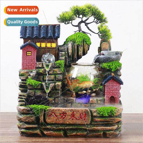 Creative Fish Tank Eight Directions of 适用tune Flowing Wate