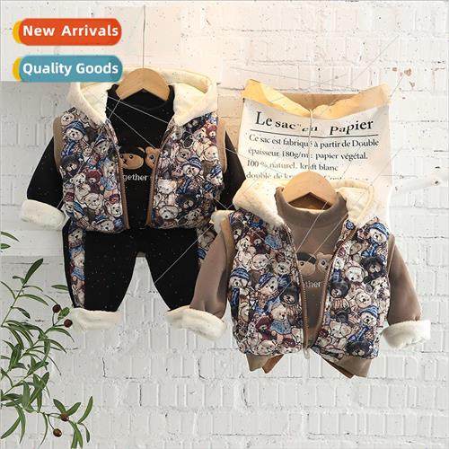 Boys suit girls 1 year old baby padded spring and autumn sma