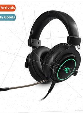 New V6000 Headset Gaming Headset PC RGB ghts PS4 Chicken Wir