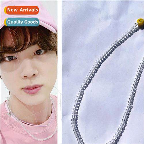 Butter Bangtan Boys JIN Kim Suk  Necklace Cool Summer Smiley