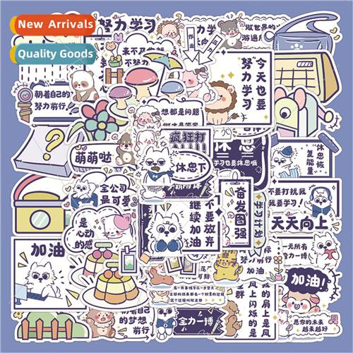 62 animal text stickers Japanese cartoon cute notebook decor