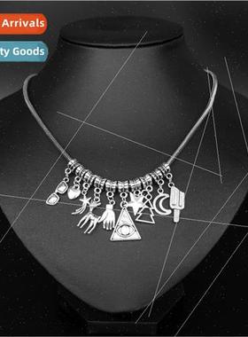 New Jewelry Weirdtown Gravity Falls Star Moon Combo Tassel N