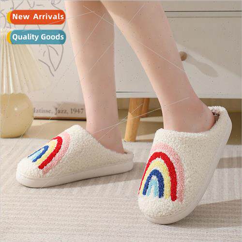 New com适用table home cute cartoon rainbow  winter cotton sl