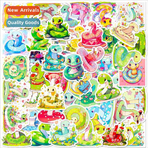 50 cute cartoon snake stickers new reptile cartoon snake sna