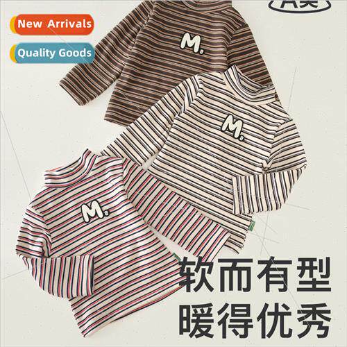 2023 fall and winter new childrens casual printing long-slee
