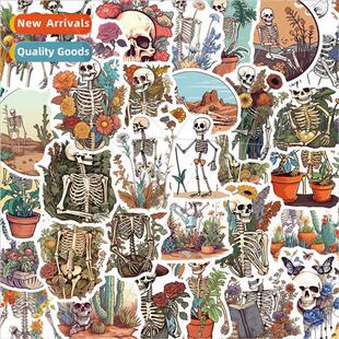 50 Graffiti Bones and Botany Handbook Material Stickers Cell