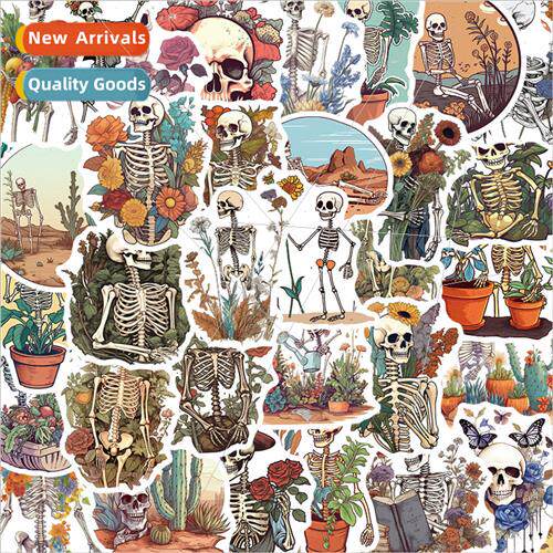 50 Graffiti Bones and Botany Handbook Material Stickers Cell
