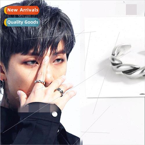 Bangtan Boys RM Kim Namjoon Ring Double Wire Twisted Braided