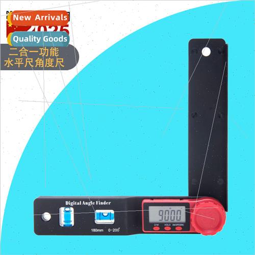 Multi-functional carpentry angle ruler digital level ruler a