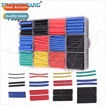 750pcs Colorful Heat Shrinkable Tubing in Boxes Insulated He