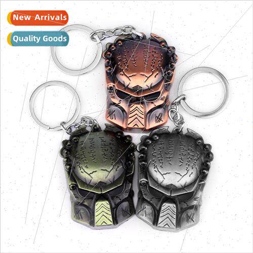 Hot Alien Vs Iron Man Mask Alloy Keychain Key Jewelry