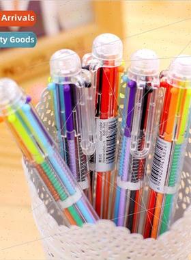 creative cute cartoon multi-color 6-color ballpoint pen clic