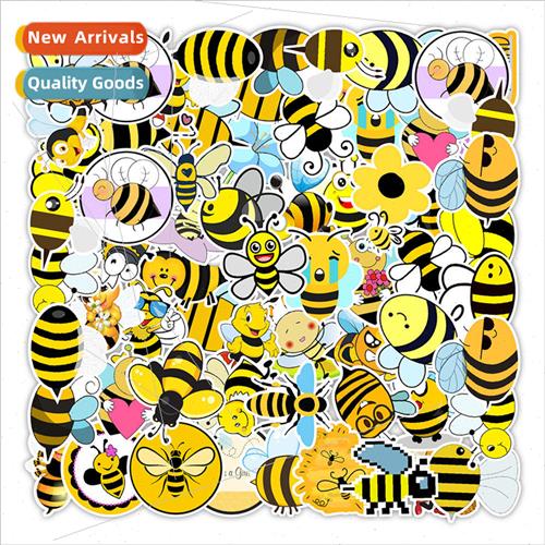 50 Cute Bee Doodle Stickers Mugs Laptop ggage Fridge Decorat
