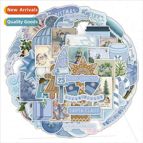 50 pcs of orchid color retro Christmas graffiti stickers car