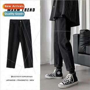 Jeans men loose casual straight pants Korean nd 2019 new fal