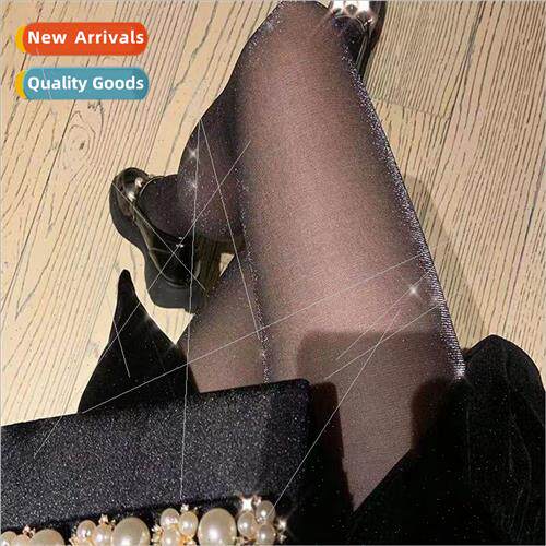 Ultra-thin shiny pearl stockings female anti-hooker thin leg