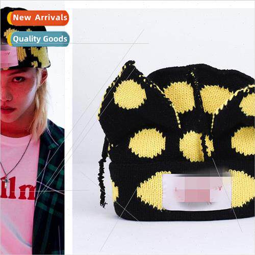 straykids  Longfu FELIX cat ears hat knitted hat cute wool h
