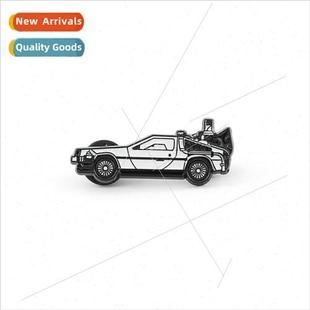 the future travel back machine time brooch Cartoon metal