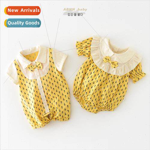 2023 summer infants and young children new full print cartoo