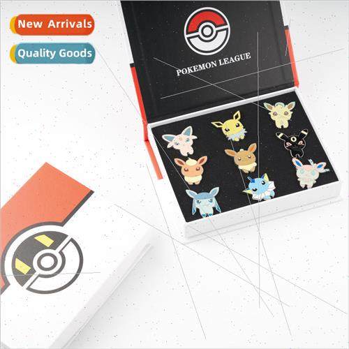 Anime Pokemon 9 Q Ibuki Pet Family Baked Lacquer Pin Pokémo