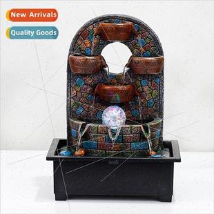 desktop flowing small fountain wate ornaments creative
