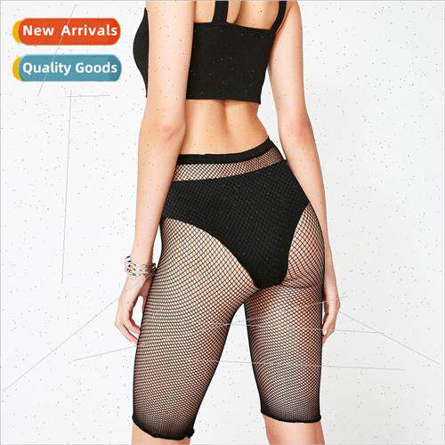 Skeleton stocking shorts net stockings large mesh five pants