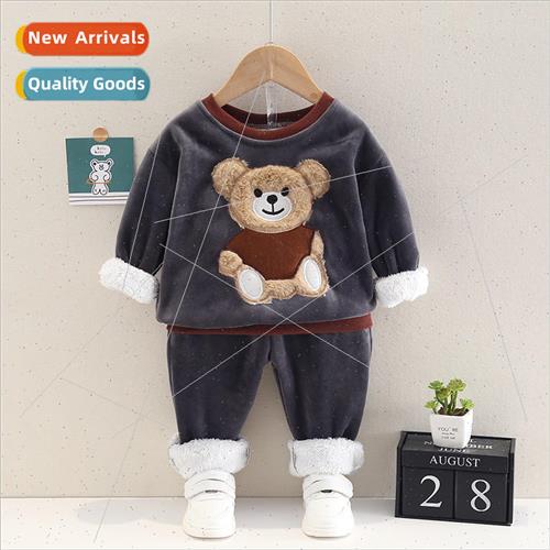 Childrens clothing 2023 winter new childrens clothes baby pa