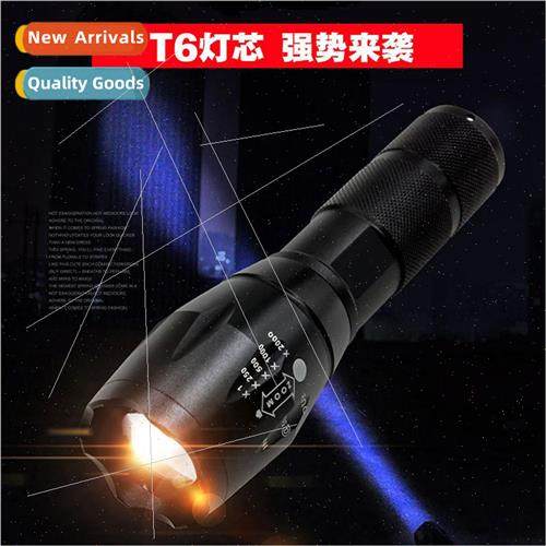 T6 strong light flashlight telescopic zoom telephoto light o