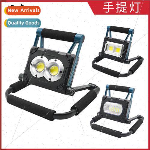 New COB solar searchlight with magnet portable floodlight LE