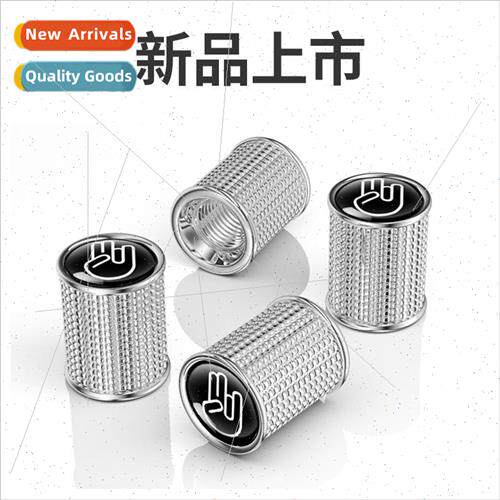 New zinc alloy metal valve cap tire steam cap personalized a