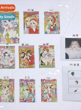 9pcs/pack Japanese Showa era girl illustration magazine deco