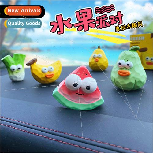 Wood carving wind fruits and vegetables resin ornaments fema