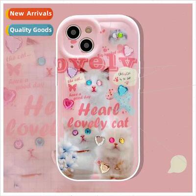 Cartoon DIY alien pupil cute cat iPhone14 meteorite pattern