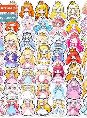 50 dress princess girl children cartoon stickers cute girl s