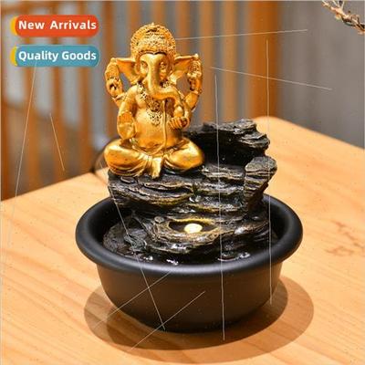 small desktop Buddha statue running water to generate wealth