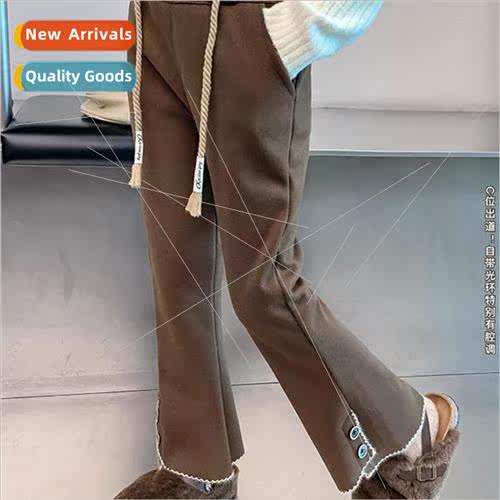 Girls padded pants fall and winter 2023 new childrens childr