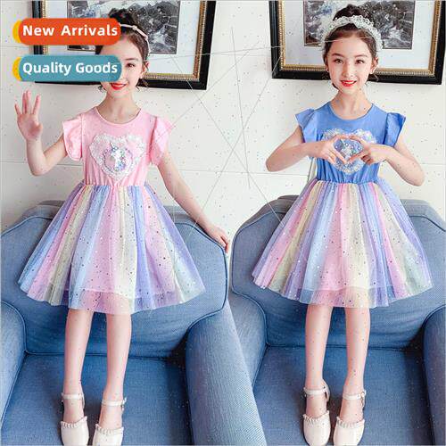 Girls skirt summer 2023 new childrens 适用eign- princess dre