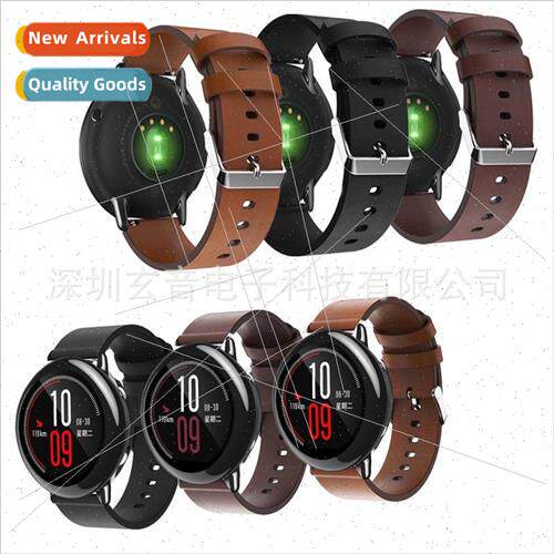 Huami Watch Strap Leather Strap amazfit Flat Leather Strap N