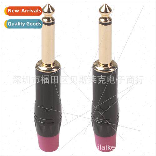 New Gold Plated 6.35mm Stereo Solder Plugs