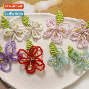 green leaves flowers Korea handmade large diy wea Dongdaemun