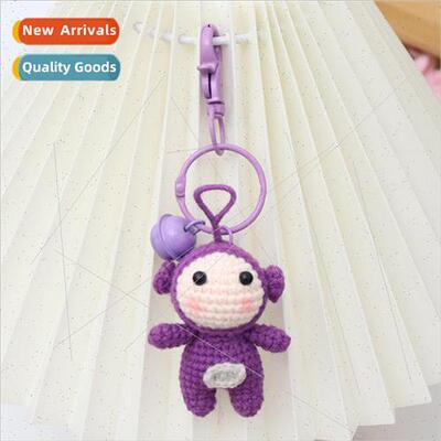 Finished handmade crocheted Teletubbies pendant wool knitted