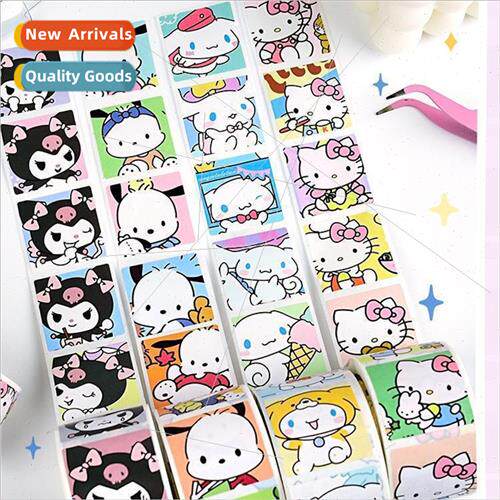 Cute Sanrio KT cat big ear dog Kulomi whole roll of sealing