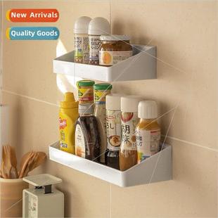 Kitchen shelves spice storage racks no punch new multi-shape