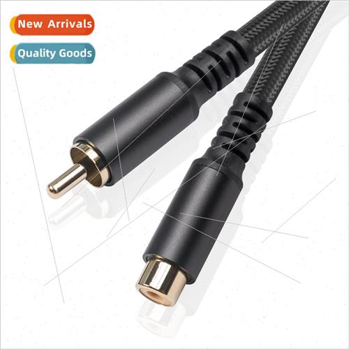 New metal shell gold-plated head double shielded cable lotus