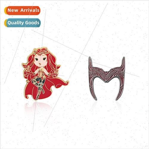 Movie and TV s Scarlet Witch cartoon brooch metal badge COS