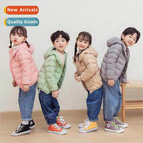 Childrens light down jacket men and girls baby fall and wint