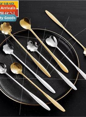 Stainless Steel Sakura Spoon Long Handle Coffee Stirring Spo