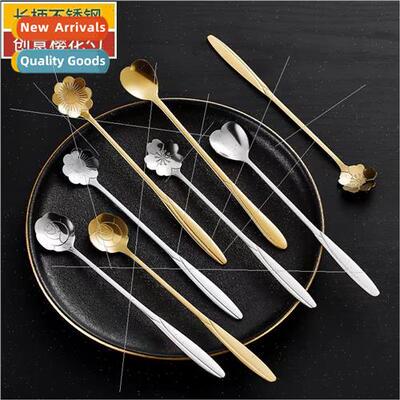 Stainless Steel Sakura Spoon Long Handle Coffee Stirring Spo