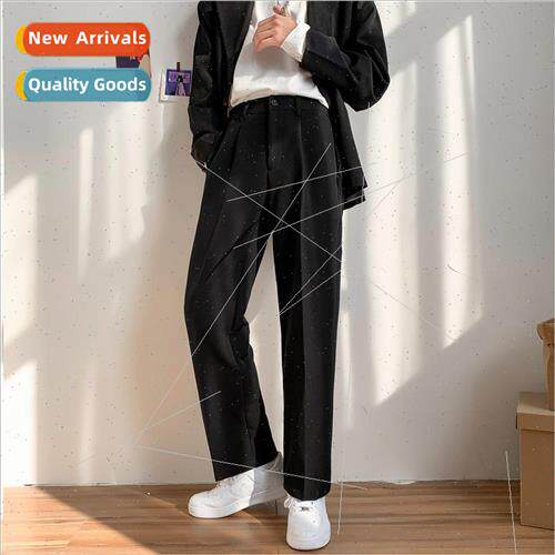 Summer ins simple drop feeling small suit pants men Korean n