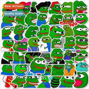 Stickers temu Cartoon Sad Pack Frog Emoji Cute